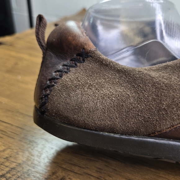 Earth Kalso Caribou Brown Suede Leather Flat Shoes - Picture 10 of 12